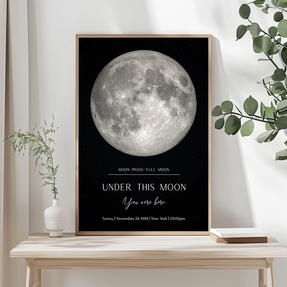 Custom Moon Phase Poster
