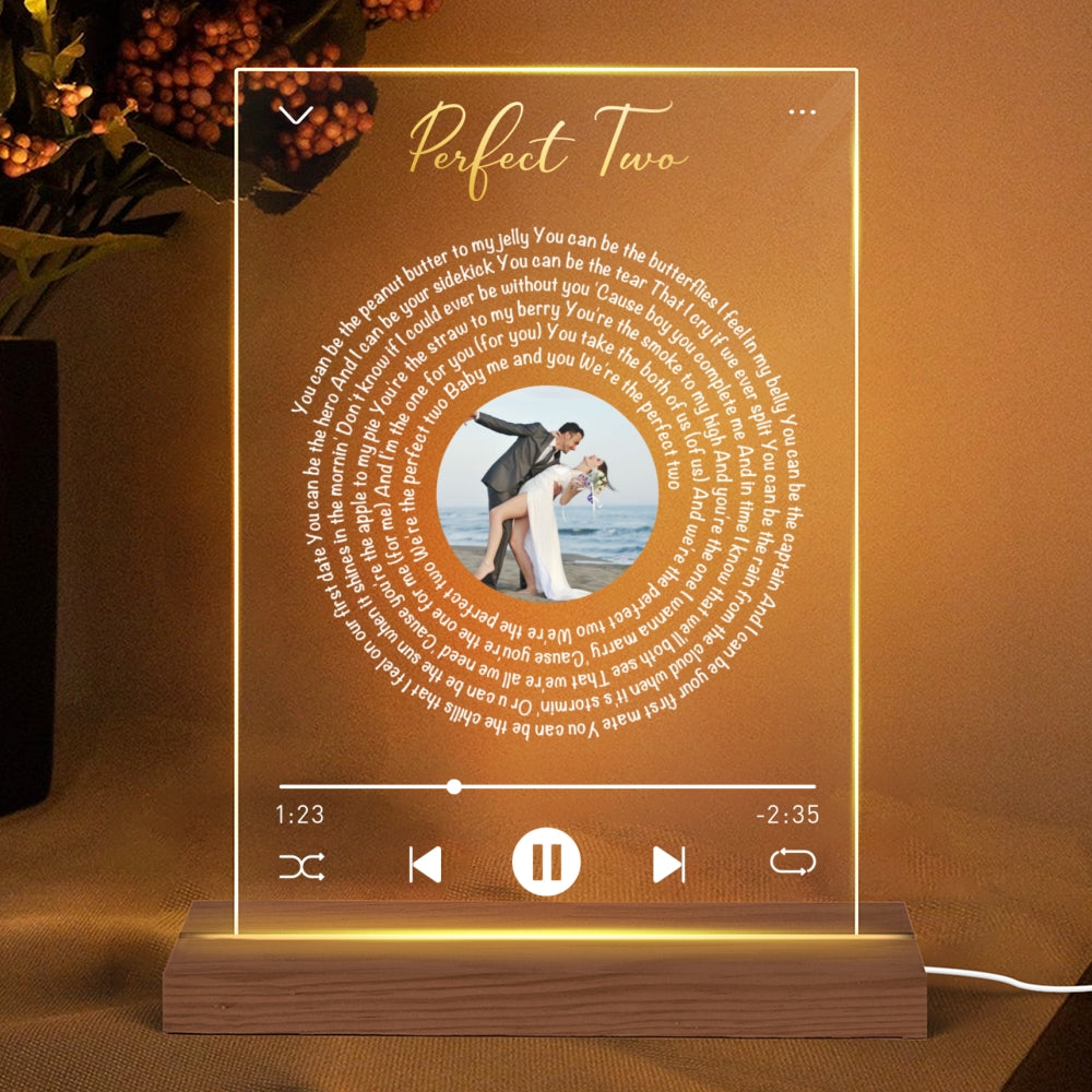 Spiraal Tekst LED Nachtlampje