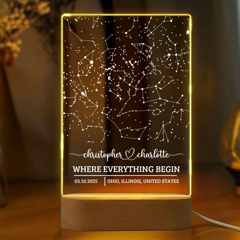 Star Map LED Night Light